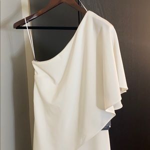 Adrianna Papell one shoulder jumpsuit